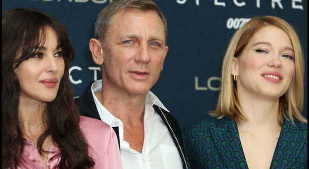 Sale la febbre per "Spectre", il nuovo 007. A Roma Daniel Craig e Monica Bellucci
