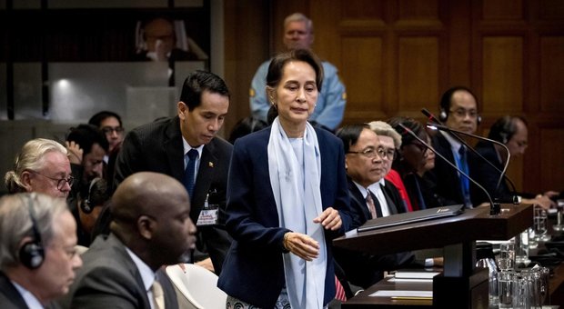 Aung San Suu Kyi all'Aja respinge le accuse: «Non c'è stato alcun genocidio dei Rohingya»