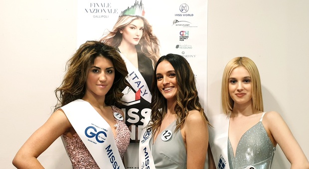 le tre finaliste di Miss Mondo Umbria 2022