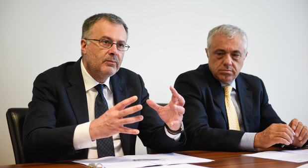 Il commissario Asl, Giorgio Casati (a sinistra) e il direttore sanitario Luciano Cifaldi
