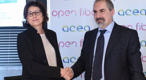 Acea e Open Fiber investono 375 milioni per la fibra a Roma