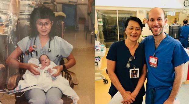 Infermiera salva il bimbo prematuro, 28 anni dopo sono colleghi nello stesso ospedale