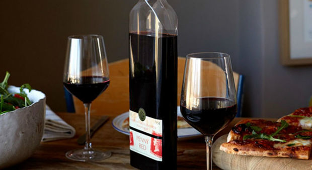 La bottiglia di vino piatta Foto Garçon Wines