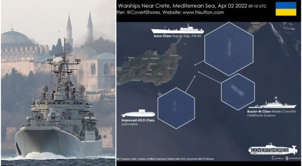 Le navi da guerra russe puntano l'Italia, pressione sulla flotta Nato: cosa succede nel Mediterraneo