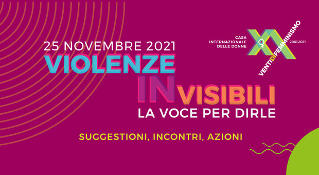 Alla Casa internazionale delle donne il talk "Violenze INvisibili": il programma del 25 novembre