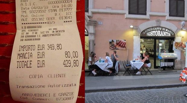 Roma, scontrino da 430 euro alle turiste giapponesi per due piatti di spaghetti