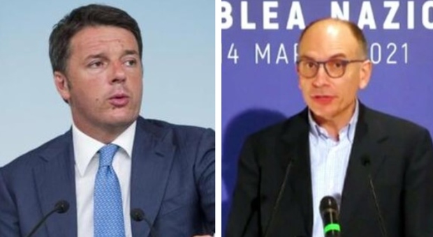 Letta e Renzi faccia a faccia: sostegno a Draghi ma divisione su M5S