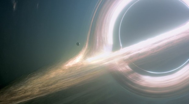 Gargantua, il buco nero nel film Interstellar