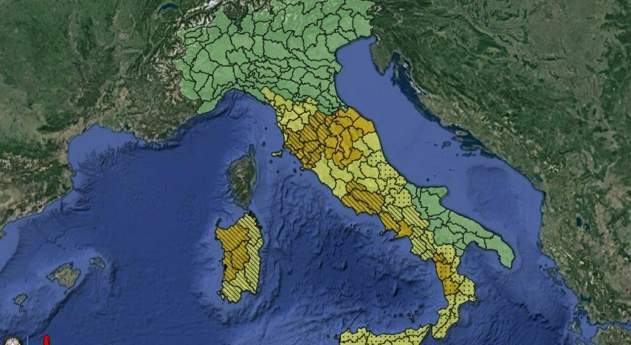Maltempo in Italia, è allerta meteo arancione per otto regioni: ecco le aree più a rischio
