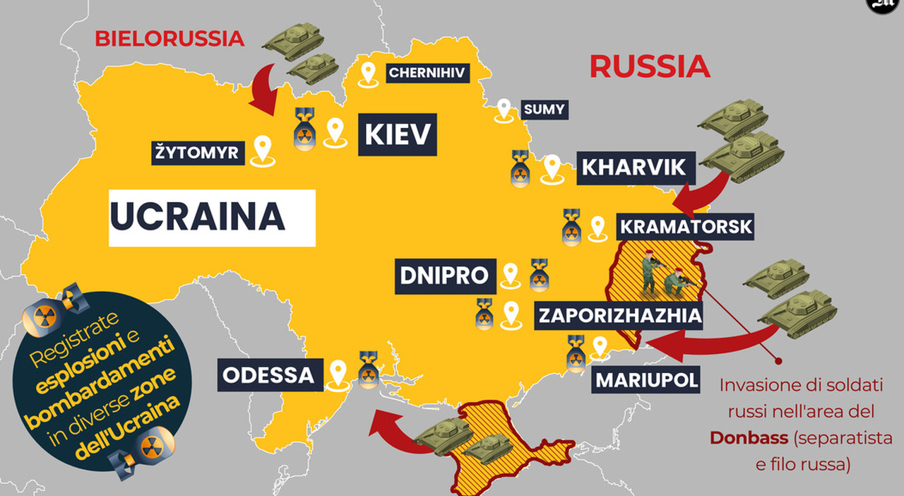 Guerra Ucraina Russia, cosa succede ora? Gli obiettivi di Putin, l&amp;#39;ipotesi  nuove sanzioni e cosa farà la Nato