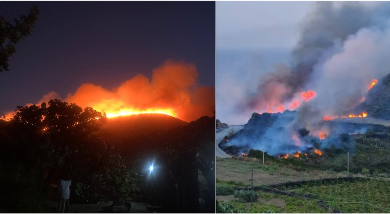 Incendio a Pantelleria, decine di case evacuate. In fuga anche Giorgio Armani e Marco Tardelli. Myrta Merlino sull