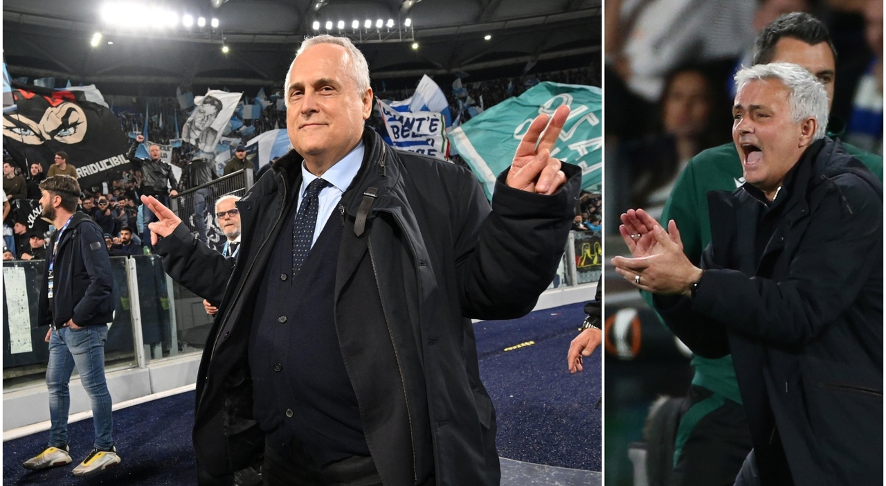 Rissa Mourinho Lotito a fine derby. «Cosa guardi?». «Io sono il presidente della Lazio, tu sei ospite». Scintille e accuse