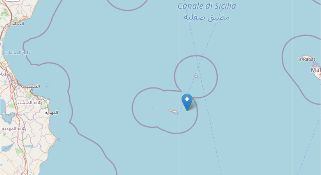 Terremoto a Lampedusa e Linosa: scossa magnitudo 3.6