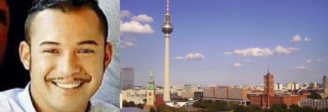 Mario Orlando Restrepo e una veduta di Berlino