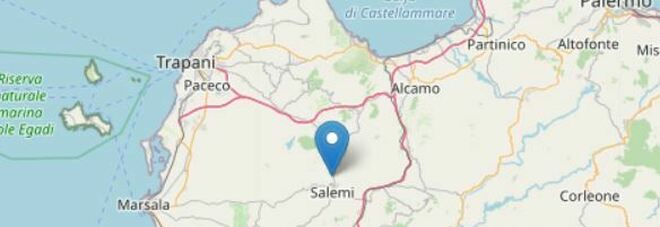 Terremoto a Salemi (Trapani), scossa di magnitudo 3.4