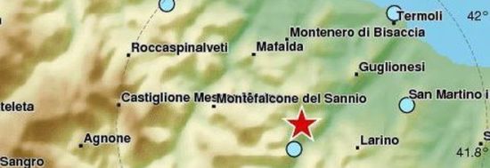 Terremoto in Molise di 4.2 avvertito anche in Abruzzo. Â«Paura tra la gente, ma nessun dannoÂ»