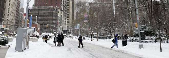 Tempesta di neve su New York