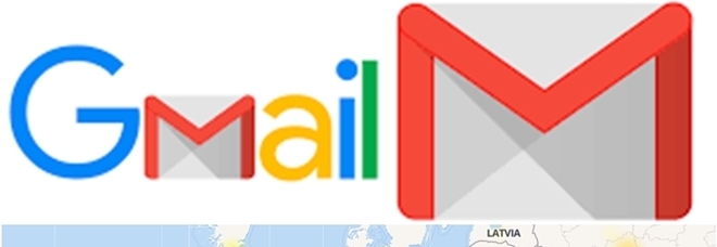 La mappa europea degli errori di Gmail