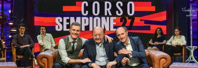 Stasera in tv, oggi 26 maggio su Rai2 «Corso Sempione 27»: con Ale & Franz serata evento sui maestri della comicità