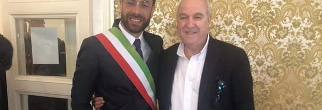 Umberto Geremia con il sindaco Luca Di Stefano