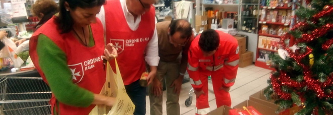 Ordine di Malta, raccolta alimentare in alcuni supermercati per aiutare centinaia di famiglie