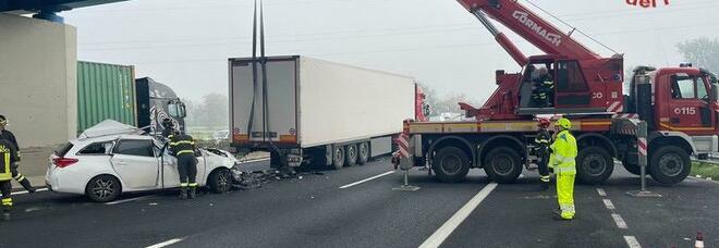 A1, quattro incidenti a catena vicino Cassino: un morto e diversi feriti. Autostrada chiusa