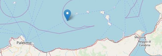 Terremoto di magnitudo 3.8 al largo delle Eolie Mappa