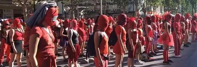 Uno dei flash mob in Cile