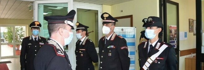 Il comandante regionale dei carabinieri Antonio Bandiera in visita a Terni