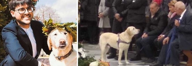 Genzano, anche il cane Marley ai funerali del 25enne morto sull'A1