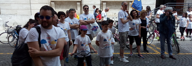 Partecipanti a Bicincittà (Foto Meloccaro)