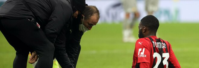 Serie A, Milan: lesione al menisco per Tomori, fuori un mese