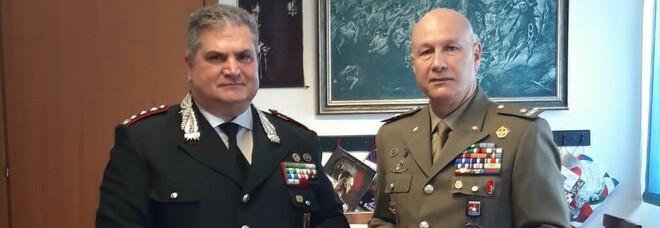 Il comandante Nbc Fambrini visita il comando provinciale dei carabinieri di Rieti