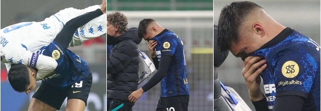 Inter, Correa si fa male al 3': in lacrime, subito sostituito da Sanchez
