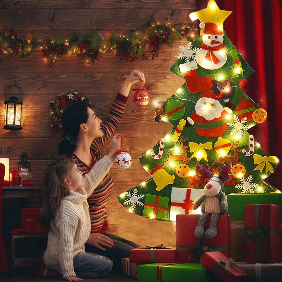 Luci Di Natale Stella.L Albero Di Natale Bianco In Feltro O In Lattina Tutte Le Tendenze Piu Originali Per Le Feste